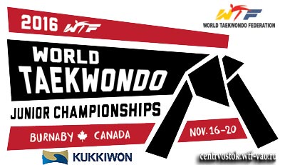 2016 World Taekwondo Junior Championships in Burnaby, Canada